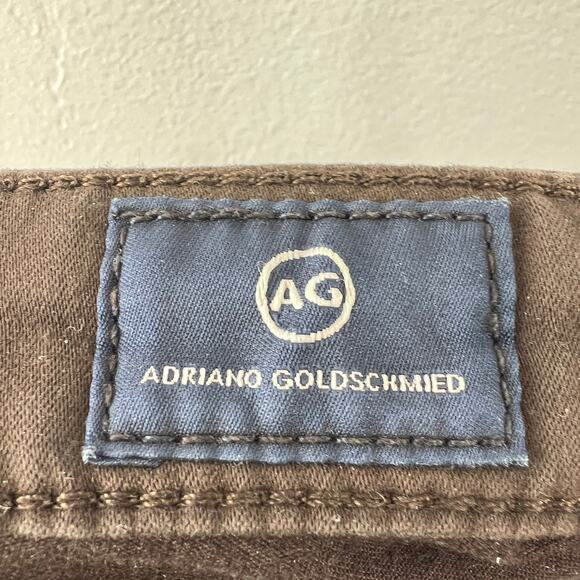 AG ADRIANO GOLDSCHMIED Brown The Prima Mid Rise Cigarette Denim Jean Size 27 - Picture 6 of 9